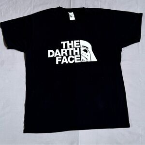 Men’s Star Wars The Dark Face Black Graphic T-Shirt Size Large